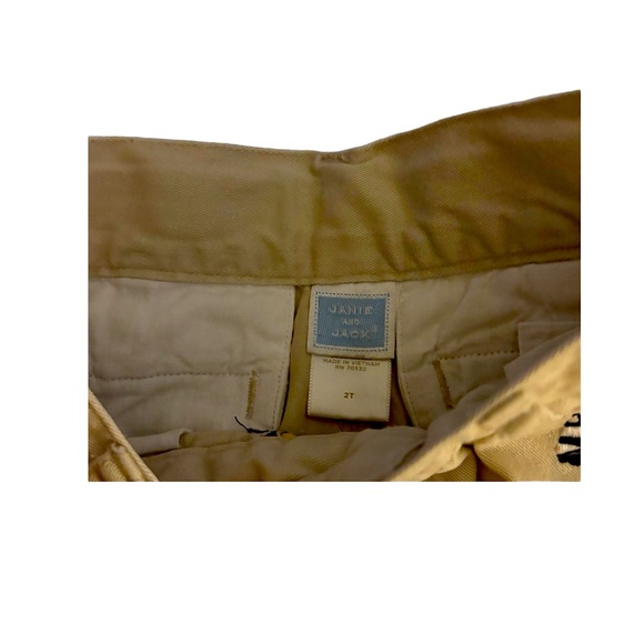 Janie and Jack Tan Chino Pants with Flat Front Design - Picture 3 of 3